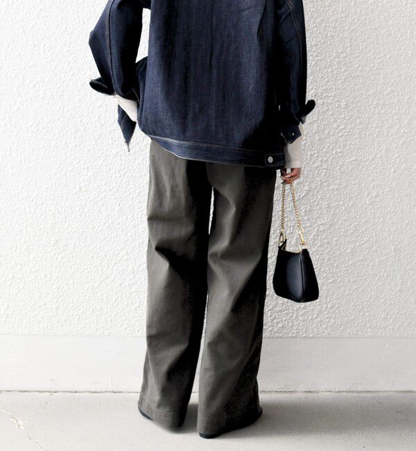 SHIPS any「SHIPS any:〈洗濯機可能〉ドロスト イージー ワイド ストレート ベイカー パンツ」|その他|