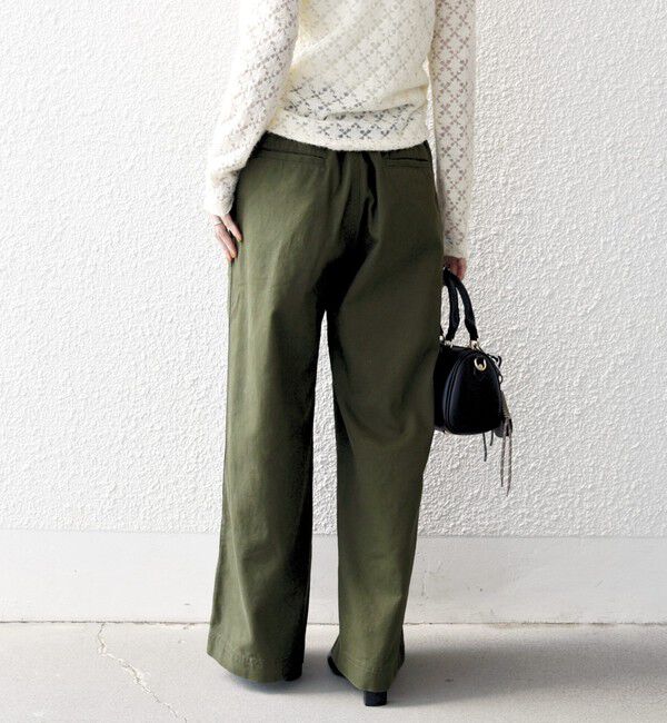 SHIPS any「SHIPS any:〈洗濯機可能〉ドロスト イージー ワイド ストレート ベイカー パンツ」|その他|