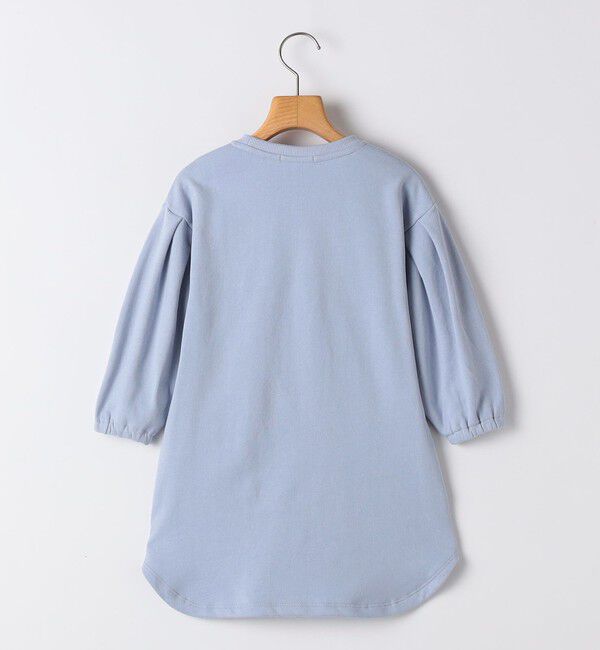 SHIPS KIDS「SHIPS KIDS:100～130cm / カレッジロゴ フラワー 刺繍 スウェット ワンピース」|ワンピース|