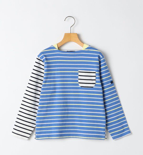 SHIPS KIDS「SHIPS KIDS:140～150cm /ボーダー ロングスリーブTシャツ」|Tシャツ・カットソー|ブルー