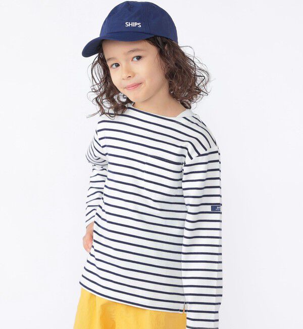 SHIPS KIDS「SHIPS KIDS:100～130cm /ボーダー ロングスリーブTシャツ」|Tシャツ・カットソー|