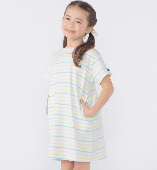 SHIPS KIDS「SHIPS KIDS:100～130cm / ボーダー ワンピース」|ワンピース|