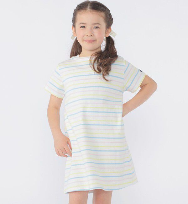 SHIPS KIDS「SHIPS KIDS:100～130cm / ボーダー ワンピース」|ワンピース|