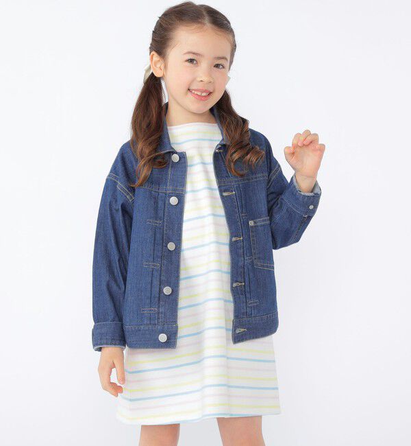 SHIPS KIDS「SHIPS KIDS:100～130cm / ボーダー ワンピース」|ワンピース|