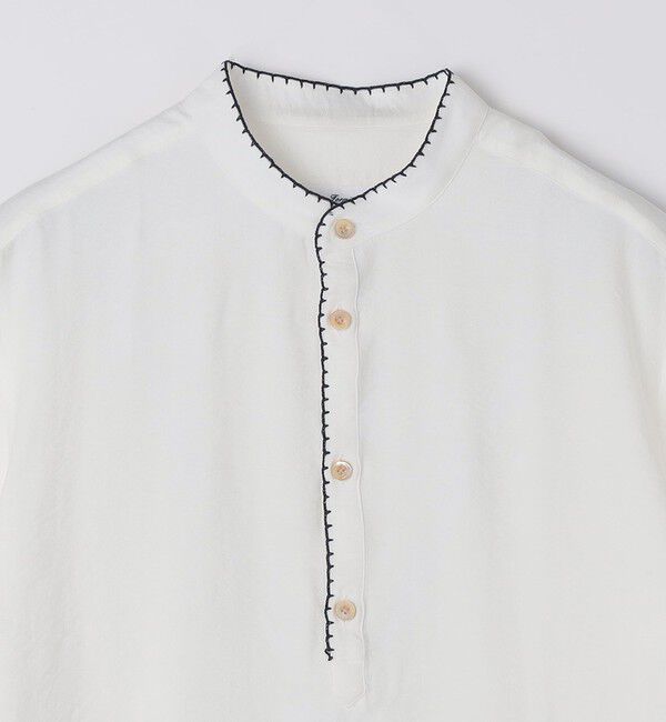 SHIPS「【SHIPS別注】Errico Formicola: エンブロイダリー ソリッド シャツ」|シャツ・ブラウス|