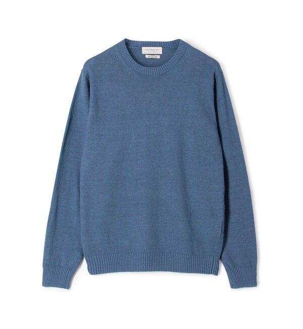 TOMORROWLAND MENS「TOMORROWLAND Tricot リネンクルーネック プルオーバーニット」|ニット・セーター|65 ブルー