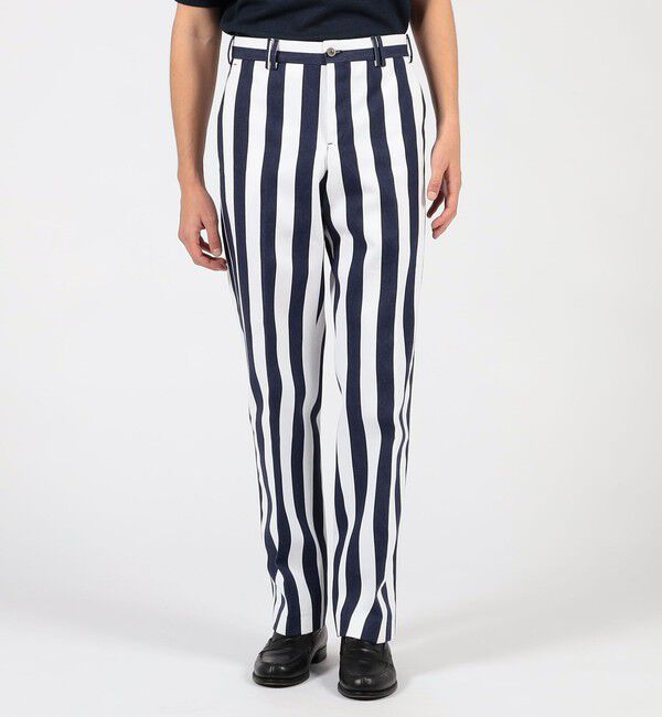 TOMORROWLAND BUYING WEAR「PT TRINO MICHEAL コットンストライプスラックス」|スラックス|