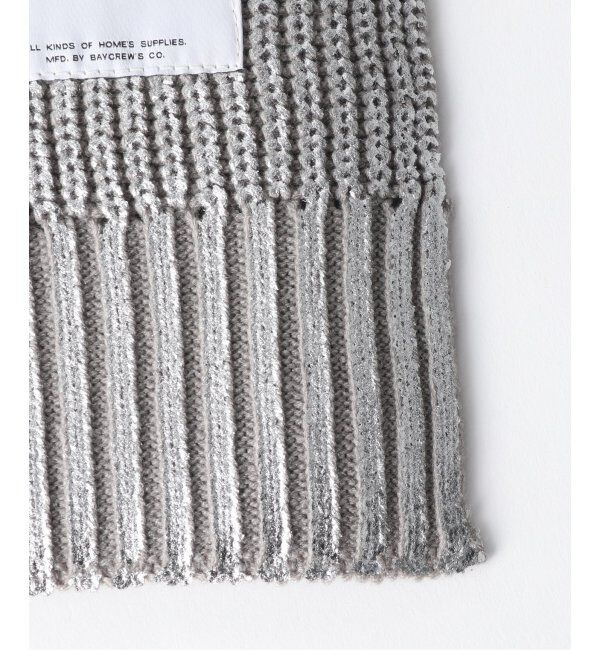 journal standard Furniture「SILVER PRINT KNIT THROW　スローケット」|ブランケット|