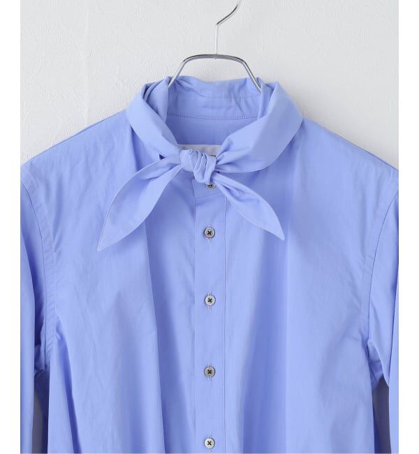 Plage「JANE SMITH / ジェーンスミス WASHED COTTON BROAD BOW TIE ブラウス」|シャツ・ブラウス|
