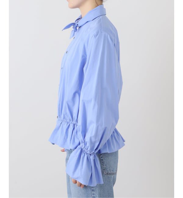 Plage「JANE SMITH / ジェーンスミス WASHED COTTON BROAD BOW TIE ブラウス」|シャツ・ブラウス|