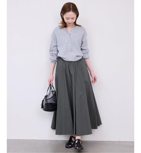 SLOBE IENA「切り替えボリュームスカート」|スカート|