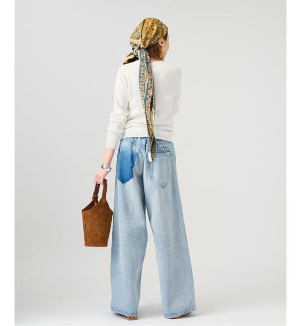 VERMEIL par iena「《予約》ランダムRIB クルーネックロングスリーブプルオーバー」|ニット・セーター|