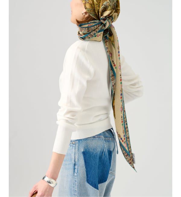 VERMEIL par iena「《予約》ランダムRIB クルーネックロングスリーブプルオーバー」|ニット・セーター|