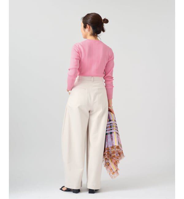 VERMEIL par iena「《予約》ランダムRIB クルーネックロングスリーブプルオーバー」|ニット・セーター|