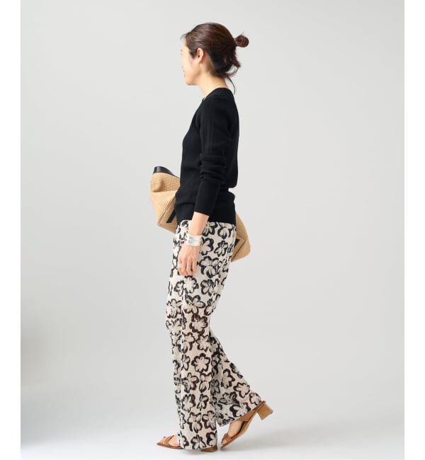 VERMEIL par iena「《予約》ランダムRIB クルーネックロングスリーブプルオーバー」|ニット・セーター|