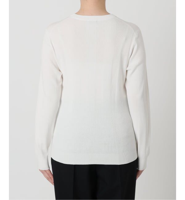 VERMEIL par iena「《予約》ランダムRIB クルーネックロングスリーブプルオーバー」|ニット・セーター|