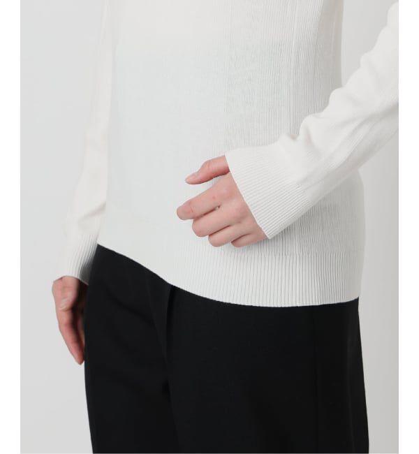 VERMEIL par iena「《予約》ランダムRIB クルーネックロングスリーブプルオーバー」|ニット・セーター|