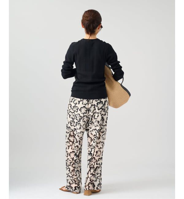 VERMEIL par iena「《予約》ランダムRIB クルーネックロングスリーブプルオーバー」|ニット・セーター|