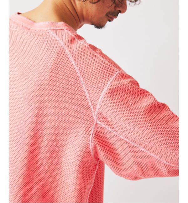 JOURNAL STANDARD relume「製品染め バックピケ ヘンリーネック 7分袖 Tシャツ」|Tシャツ・カットソー|