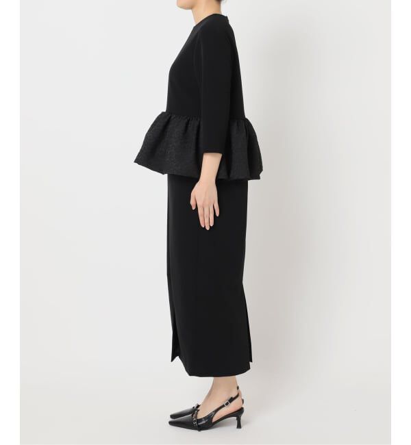 HARDY NOIR「ダブルクロスレオパードペプラムワンピース」|ワンピース|