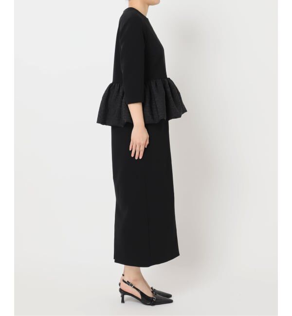 HARDY NOIR「ダブルクロスレオパードペプラムワンピース」|ワンピース|