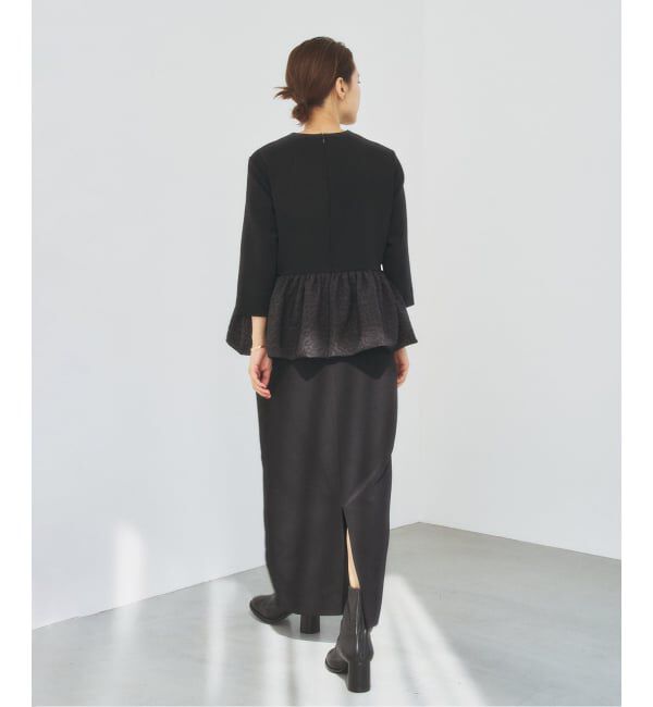 HARDY NOIR「ダブルクロスレオパードペプラムワンピース」|ワンピース|