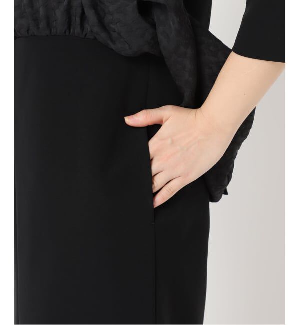 HARDY NOIR「ダブルクロスレオパードペプラムワンピース」|ワンピース|