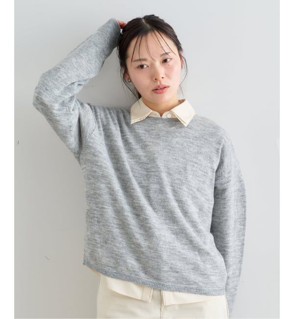 U by SPICK&SPAN「≪手洗い可≫ シアーニットプルオーバー」|ニット・セーター|グレーA
