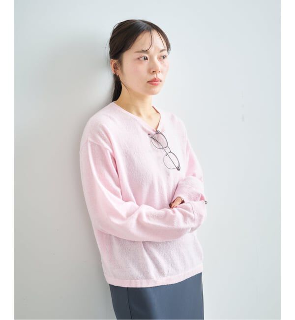 U by SPICK&SPAN「≪手洗い可≫ シアーニットプルオーバー」|ニット・セーター|