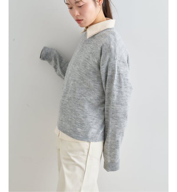 U by SPICK&SPAN「≪手洗い可≫ シアーニットプルオーバー」|ニット・セーター|