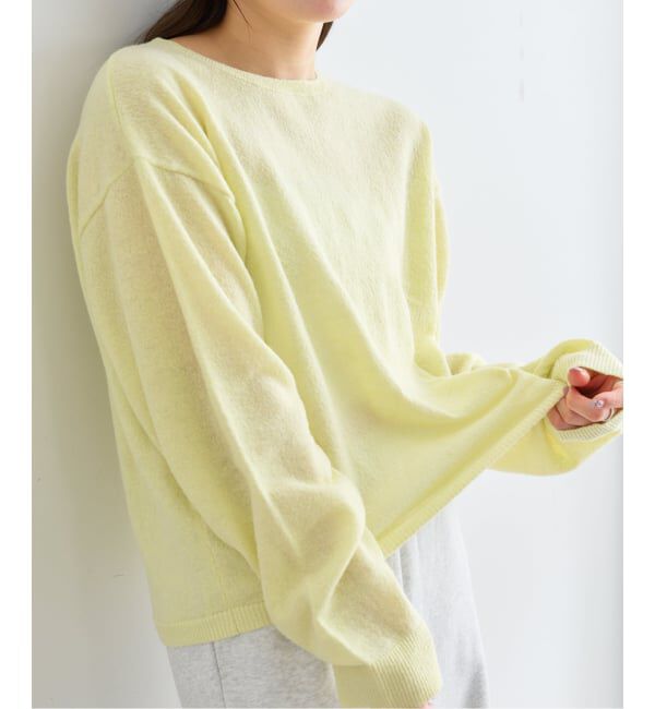 U by SPICK&SPAN「≪手洗い可≫ シアーニットプルオーバー」|ニット・セーター|