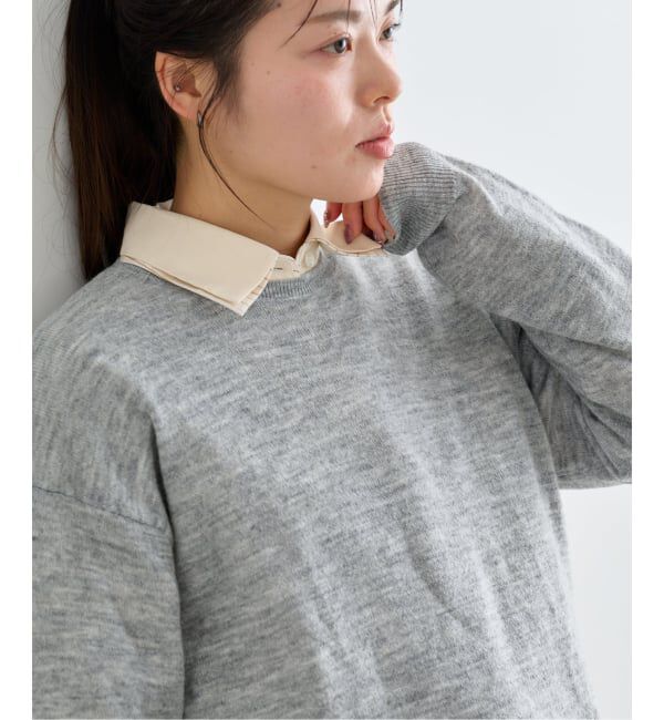 U by SPICK&SPAN「≪手洗い可≫ シアーニットプルオーバー」|ニット・セーター|