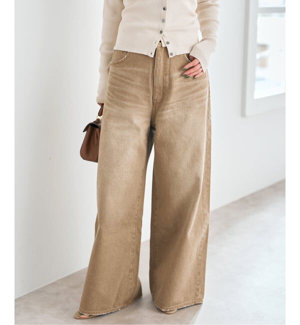 Spick and Span「5 1/2 HIGH-WIDELEG DENIM」|デニム|