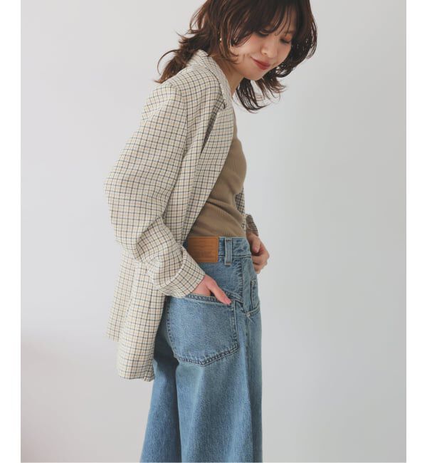 Spick and Span「リネンライクロングジャケット」|テーラードジャケット|