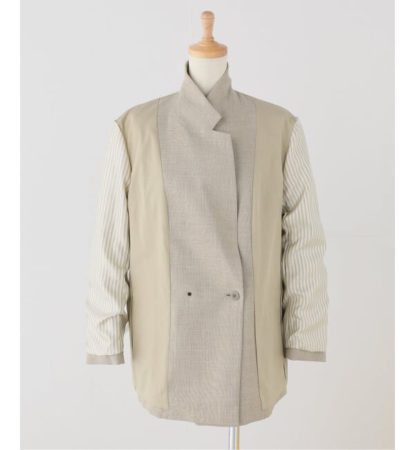 Spick and Span「リネンライクロングジャケット」|テーラードジャケット|