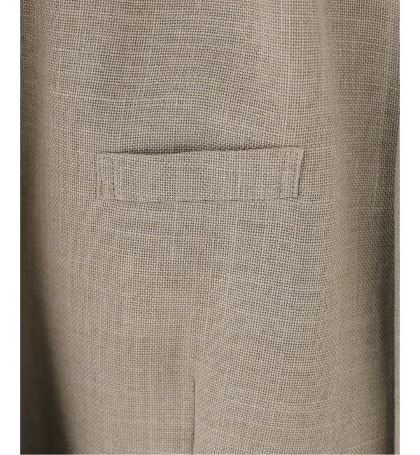 Spick and Span「リネンライクロングジャケット」|テーラードジャケット|