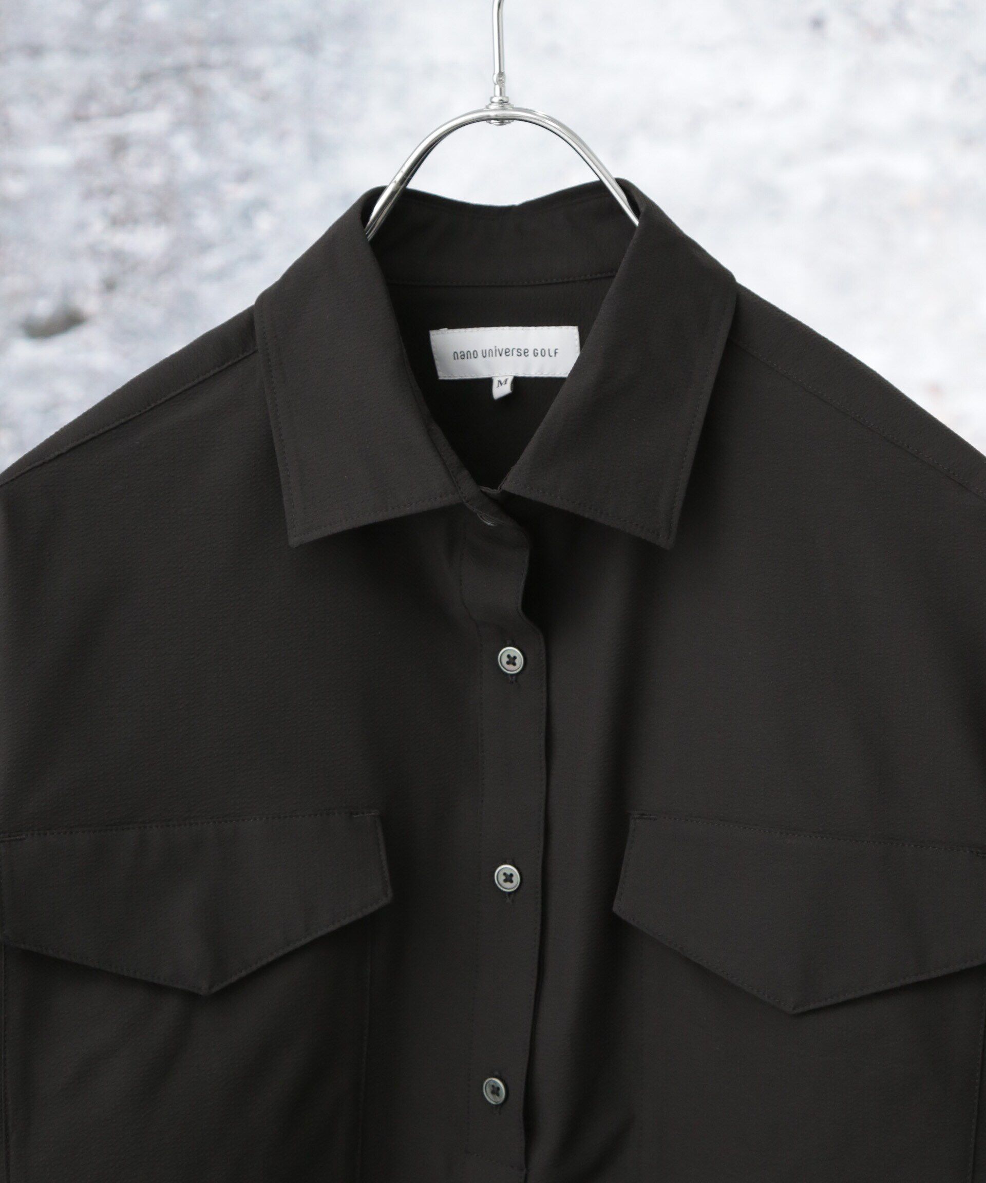 nano･universe「nano universe GOLF/サッカーストライプ半袖シャツ」|Tシャツ・カットソー|