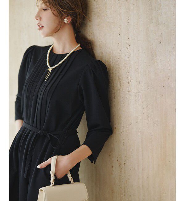 組曲「【KUMIKYOKU NAVY】フロントタックドレス」|ワンピース|