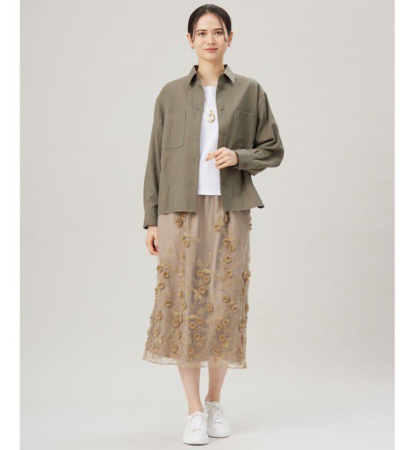 自由区「【洗える】ドビーオックスストレッチシャツ アウター」|その他|