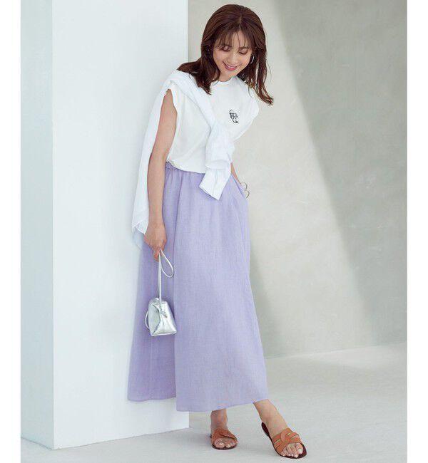 23区「【CLASSY. 9月号掲載/WEB限定カラーあり】LIBECO ベーシック シャツ」|シャツ・ブラウス|