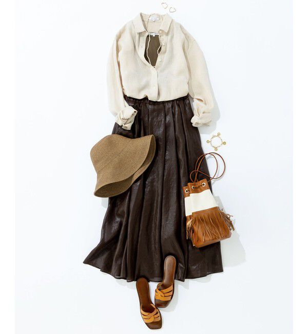 23区「【CLASSY. 9月号掲載/WEB限定カラーあり】LIBECO ベーシック シャツ」|シャツ・ブラウス|