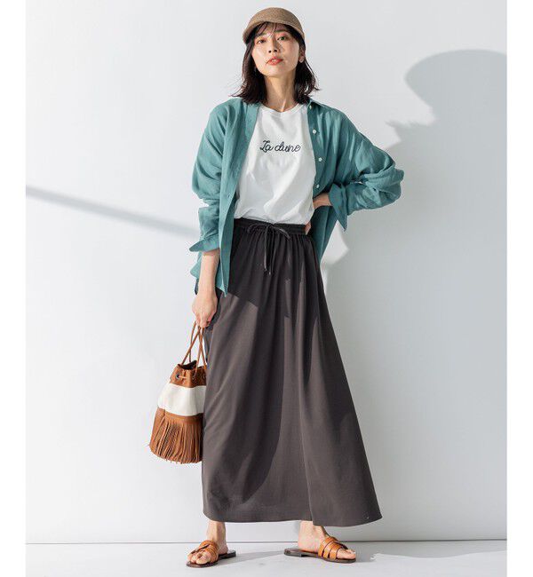 23区「【CLASSY. 9月号掲載/WEB限定カラーあり】LIBECO ベーシック シャツ」|シャツ・ブラウス|