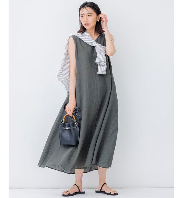 23区「【CLASSY. 9月号掲載/WEB限定カラーあり】LIBECO ベーシック シャツ」|シャツ・ブラウス|