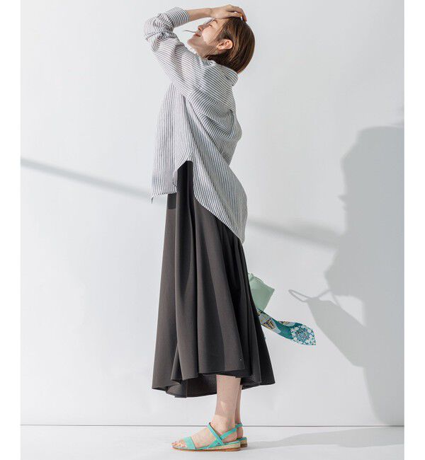 23区「【CLASSY. 9月号掲載/WEB限定カラーあり】LIBECO ベーシック シャツ」|シャツ・ブラウス|