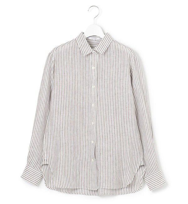 23区「【CLASSY. 9月号掲載/WEB限定カラーあり】LIBECO ベーシック シャツ」|シャツ・ブラウス|