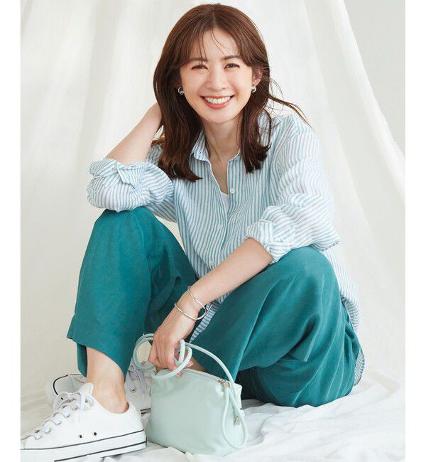 23区「【CLASSY. 9月号掲載/WEB限定カラーあり】LIBECO ベーシック シャツ」|シャツ・ブラウス|【WEB限定】ﾋ