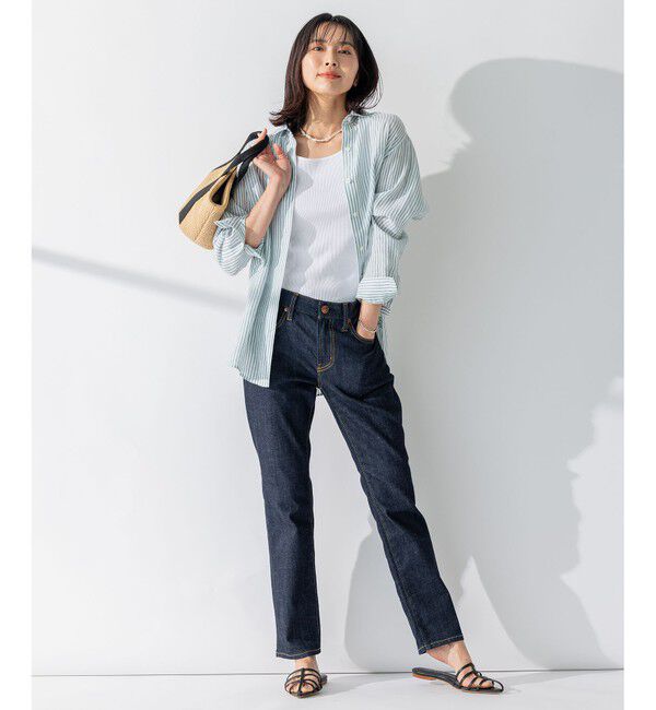 23区「【CLASSY. 9月号掲載/WEB限定カラーあり】LIBECO ベーシック シャツ」|シャツ・ブラウス|