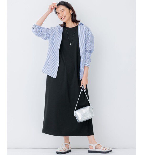 23区「【CLASSY. 9月号掲載/WEB限定カラーあり】LIBECO ベーシック シャツ」|シャツ・ブラウス|