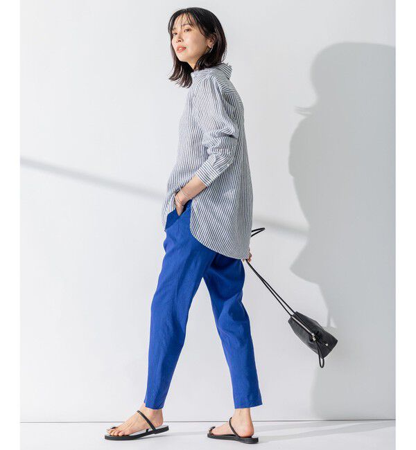 23区「【CLASSY. 9月号掲載/WEB限定カラーあり】LIBECO ベーシック シャツ」|シャツ・ブラウス|