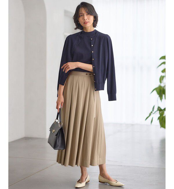 23区「【Oggi4月号掲載/洗える】プレミアムビオコットン カーディガン」|カーディガン|